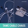 image:imageSmartish Magnetic Cord Holder  Cable Wrangler Organizer with Magnet Clips for Charger Management on Desktop Nightstand for USBC  Lightning  Lightly Toasted BeigeLightly Toasted Beige