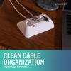 image:imageSmartish Magnetic Cord Holder  Cable Wrangler Organizer with Magnet Clips for Charger Management on Desktop Nightstand for USBC  Lightning  Lightly Toasted BeigeSnow Day White
