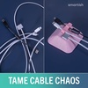 image:imageSmartish Magnetic Cord Holder  Cable Wrangler Organizer with Magnet Clips for Charger Management on Desktop Nightstand for USBC  Lightning  Lightly Toasted BeigeIm Blushing