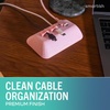 image:imageSmartish Magnetic Cord Holder  Cable Wrangler Organizer with Magnet Clips for Charger Management on Desktop Nightstand for USBC  Lightning  Lightly Toasted BeigeIm Blushing