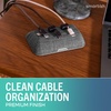 image:imageSmartish Magnetic Cord Holder  Cable Wrangler Organizer with Magnet Clips for Charger Management on Desktop Nightstand for USBC  Lightning  Lightly Toasted BeigeNo 2 Pencil Gray