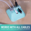 image:imageSmartish Magnetic Cord Holder  Cable Wrangler Organizer with Magnet Clips for Charger Management on Desktop Nightstand for USBC  Lightning  Lightly Toasted BeigeTeal Me More