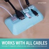image:imageSmartish Magnetic Cord Holder  Cable Wrangler Organizer with Magnet Clips for Charger Management on Desktop Nightstand for USBC  Lightning  Lightly Toasted BeigeTeal Me More
