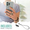 image:imageSmartish Phone Wristlet  Case Clinger  Universal iPhone Holder with Detachable Wrist Strap Loop with Phone Insert Unisex Gift for All Phone Cases iPhone Galaxy Pixel  Mauve It or Lose ItBlack Vegan Leather