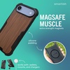 image:imageSmartish iPhone 15 Pro Max Protective Magnetic Case  Gripzilla Compatible with MagSafe Rugged Heavy Duty Grip Armor Cover wDrop Tested Protection for Apple iPhone 15 Pro Max  Black Tie AffairWalnut Woods