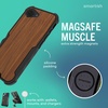 image:imageSmartish iPhone 15 Pro Max Protective Magnetic Case  Gripzilla Compatible with MagSafe Rugged Heavy Duty Grip Armor Cover wDrop Tested Protection for Apple iPhone 15 Pro Max  Black Tie AffairWalnut Woods