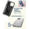 image:imageSmartish iPhone 15 Pro Max Protective Magnetic Case  Gripzilla Compatible with MagSafe Rugged Heavy Duty Grip Armor Cover wDrop Tested Protection for Apple iPhone 15 Pro Max  Black Tie AffairGray Area