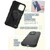 image:imageSmartish iPhone 15 Pro Max Protective Magnetic Case  Gripzilla Compatible with MagSafe Rugged Heavy Duty Grip Armor Cover wDrop Tested Protection for Apple iPhone 15 Pro Max  Black Tie AffairBlack Tie Affair