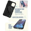 image:imageSmartish iPhone 15 Pro Max Protective Magnetic Case  Gripzilla Compatible with MagSafe Rugged Heavy Duty Grip Armor Cover wDrop Tested Protection for Apple iPhone 15 Pro Max  Black Tie AffairSpaced Out