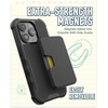 image:imageSmartish iPhone 15 Pro Protective Case with Wallet for MagSafe iPhones  Gripzilla  Magsafe Compatible Heavy Duty Armor Grip Cover  Detachable Magnetic Credit Card Holder  Black Tie AffairiPhone 15 Pro