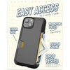 image:imageSmartish iPhone 15 Pro Wallet Case with Crossbody Lanyard Strap  Wallet Slayer Vol 1  Slim  Protective Credit Card Holder with Universal Detachable Shoulder Neck Strap  Black Tie AffairWallet Case