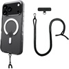 image:imageSmartish iPhone 15 Pro Wallet Case with Crossbody Lanyard Strap  Wallet Slayer Vol 1  Slim  Protective Credit Card Holder with Universal Detachable Shoulder Neck Strap  Black Tie AffairMagSafe Clear Case