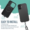 image:imageSmartish iPhone 15 Pro Wallet Case with Crossbody Lanyard Strap  Wallet Slayer Vol 1  Slim  Protective Credit Card Holder with Universal Detachable Shoulder Neck Strap  Black Tie AffairMagSafe Case