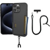 image:imageSmartish iPhone 15 Pro Wallet Case with Crossbody Lanyard Strap  Wallet Slayer Vol 1  Slim  Protective Credit Card Holder with Universal Detachable Shoulder Neck Strap  Black Tie AffairWallet Case