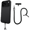 image:imageSmartish iPhone 15 Pro Wallet Case with Crossbody Lanyard Strap  Wallet Slayer Vol 1  Slim  Protective Credit Card Holder with Universal Detachable Shoulder Neck Strap  Black Tie AffairMagSafe Case