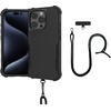 image:imageSmartish iPhone 15 Pro Wallet Case with Crossbody Lanyard Strap  Wallet Slayer Vol 1  Slim  Protective Credit Card Holder with Universal Detachable Shoulder Neck Strap  Black Tie AffairMagSafe Armor Case