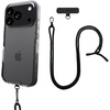 image:imageSmartish iPhone 15 Pro Wallet Case with Crossbody Lanyard Strap  Wallet Slayer Vol 1  Slim  Protective Credit Card Holder with Universal Detachable Shoulder Neck Strap  Black Tie AffairMagSafe Clear Case