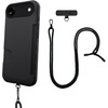 image:imageSmartish iPhone 15 Pro Wallet Case with Crossbody Lanyard Strap  Wallet Slayer Vol 1  Slim  Protective Credit Card Holder with Universal Detachable Shoulder Neck Strap  Black Tie AffairWallet Case