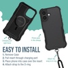 image:imageSmartish iPhone 15 Pro Wallet Case with Crossbody Lanyard Strap  Wallet Slayer Vol 1  Slim  Protective Credit Card Holder with Universal Detachable Shoulder Neck Strap  Black Tie AffairMagSafe Armor Case