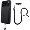 image:imageSmartish iPhone 15 Pro Wallet Case with Crossbody Lanyard Strap  Wallet Slayer Vol 1  Slim  Protective Credit Card Holder with Universal Detachable Shoulder Neck Strap  Black Tie AffairWallet Case