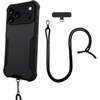 image:imageSmartish iPhone 15 Pro Wallet Case with Crossbody Lanyard Strap  Wallet Slayer Vol 1  Slim  Protective Credit Card Holder with Universal Detachable Shoulder Neck Strap  Black Tie AffairMagSafe Armor Case