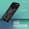 image:imageSmartish iPhone 15 Pro Wallet Case with Crossbody Lanyard Strap  Wallet Slayer Vol 1  Slim  Protective Credit Card Holder with Universal Detachable Shoulder Neck Strap  Black Tie AffairMagSafe Clear Case