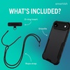 image:imageSmartish iPhone 15 Pro Wallet Case with Crossbody Lanyard Strap  Wallet Slayer Vol 1  Slim  Protective Credit Card Holder with Universal Detachable Shoulder Neck Strap  Black Tie AffairMagSafe Armor Case