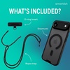 image:imageSmartish iPhone 15 Pro Wallet Case with Crossbody Lanyard Strap  Wallet Slayer Vol 1  Slim  Protective Credit Card Holder with Universal Detachable Shoulder Neck Strap  Black Tie AffairMagSafe Clear Case