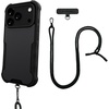 image:imageSmartish iPhone 15 Pro Wallet Case with Crossbody Lanyard Strap  Wallet Slayer Vol 1  Slim  Protective Credit Card Holder with Universal Detachable Shoulder Neck Strap  Black Tie AffairMagSafe Armor Case