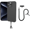 image:imageSmartish iPhone 15 Pro Wallet Case with Crossbody Lanyard Strap  Wallet Slayer Vol 1  Slim  Protective Credit Card Holder with Universal Detachable Shoulder Neck Strap  Black Tie AffairMagSafe Case