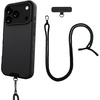 image:imageSmartish iPhone 15 Pro Wallet Case with Crossbody Lanyard Strap  Wallet Slayer Vol 1  Slim  Protective Credit Card Holder with Universal Detachable Shoulder Neck Strap  Black Tie AffairMagSafe Case