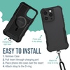 image:imageSmartish iPhone 15 Pro Wallet Case with Crossbody Lanyard Strap  Wallet Slayer Vol 1  Slim  Protective Credit Card Holder with Universal Detachable Shoulder Neck Strap  Black Tie AffairMagSafe Armor Case