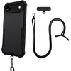 image:imageSmartish iPhone 15 Pro Wallet Case with Crossbody Lanyard Strap  Wallet Slayer Vol 1  Slim  Protective Credit Card Holder with Universal Detachable Shoulder Neck Strap  Black Tie AffairMagSafe Armor Case