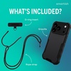 image:imageSmartish iPhone 15 Pro Wallet Case with Crossbody Lanyard Strap  Wallet Slayer Vol 1  Slim  Protective Credit Card Holder with Universal Detachable Shoulder Neck Strap  Black Tie AffairMagSafe Armor Case