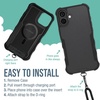 image:imageSmartish iPhone 15 Pro Wallet Case with Crossbody Lanyard Strap  Wallet Slayer Vol 1  Slim  Protective Credit Card Holder with Universal Detachable Shoulder Neck Strap  Black Tie AffairMagSafe Armor Case