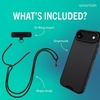 image:imageSmartish iPhone 15 Pro Wallet Case with Crossbody Lanyard Strap  Wallet Slayer Vol 1  Slim  Protective Credit Card Holder with Universal Detachable Shoulder Neck Strap  Black Tie AffairMagSafe Case