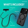 image:imageSmartish iPhone 15 Pro Wallet Case with Crossbody Lanyard Strap  Wallet Slayer Vol 1  Slim  Protective Credit Card Holder with Universal Detachable Shoulder Neck Strap  Black Tie AffairMagSafe Clear Case