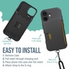 image:imageSmartish iPhone 15 Pro Wallet Case with Crossbody Lanyard Strap  Wallet Slayer Vol 1  Slim  Protective Credit Card Holder with Universal Detachable Shoulder Neck Strap  Black Tie AffairWallet Case