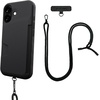 image:imageSmartish iPhone 15 Pro Wallet Case with Crossbody Lanyard Strap  Wallet Slayer Vol 1  Slim  Protective Credit Card Holder with Universal Detachable Shoulder Neck Strap  Black Tie AffairWallet Case