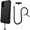 image:imageSmartish iPhone 15 Pro Wallet Case with Crossbody Lanyard Strap  Wallet Slayer Vol 1  Slim  Protective Credit Card Holder with Universal Detachable Shoulder Neck Strap  Black Tie AffairMagSafe Armor Case