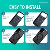 image:imageSmartish iPhone 15 Pro Wallet Case with Crossbody Lanyard Strap  Wallet Slayer Vol 1  Slim  Protective Credit Card Holder with Universal Detachable Shoulder Neck Strap  Black Tie AffairMagSafe Clear Case
