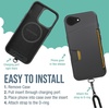 image:imageSmartish iPhone 15 Pro Wallet Case with Crossbody Lanyard Strap  Wallet Slayer Vol 1  Slim  Protective Credit Card Holder with Universal Detachable Shoulder Neck Strap  Black Tie AffairWallet Case