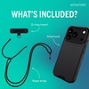 image:imageSmartish iPhone 15 Pro Wallet Case with Crossbody Lanyard Strap  Wallet Slayer Vol 1  Slim  Protective Credit Card Holder with Universal Detachable Shoulder Neck Strap  Black Tie AffairMagSafe Case