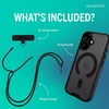 image:imageSmartish iPhone 15 Pro Wallet Case with Crossbody Lanyard Strap  Wallet Slayer Vol 1  Slim  Protective Credit Card Holder with Universal Detachable Shoulder Neck Strap  Black Tie AffairMagSafe Clear Case