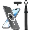 image:imageSmartish iPhone 15 Pro Wallet Case with Crossbody Lanyard Strap  Wallet Slayer Vol 1  Slim  Protective Credit Card Holder with Universal Detachable Shoulder Neck Strap  Black Tie AffairMagSafe Clear Case
