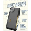 image:imageSmartish iPhone 15 Pro Wallet Case with Crossbody Lanyard Strap  Wallet Slayer Vol 1  Slim  Protective Credit Card Holder with Universal Detachable Shoulder Neck Strap  Black Tie AffairWallet Case