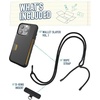 image:imageSmartish iPhone 15 Pro Wallet Case with Crossbody Lanyard Strap  Wallet Slayer Vol 1  Slim  Protective Credit Card Holder with Universal Detachable Shoulder Neck Strap  Black Tie AffairWallet Case