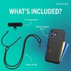 image:imageSmartish iPhone 15 Pro Wallet Case with Crossbody Lanyard Strap  Wallet Slayer Vol 1  Slim  Protective Credit Card Holder with Universal Detachable Shoulder Neck Strap  Black Tie AffairWallet Case