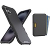 image:imageSmartish iPhone 16 Plus Magnetic Case with MagSafe Wallet  Gripmunk  Magsafe Compatible Thin Grip Cover  Detachable Magnetic Credit Card Holder  Black Tie AffairMagSafe Armor Case