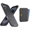 image:imageSmartish iPhone 16 Plus Magnetic Case with MagSafe Wallet  Gripmunk  Magsafe Compatible Thin Grip Cover  Detachable Magnetic Credit Card Holder  Black Tie AffairMagSafe Case